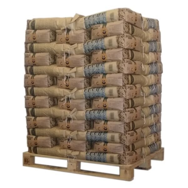 Pellet Badger – Palette mit 65 Säcken zu 15 kg