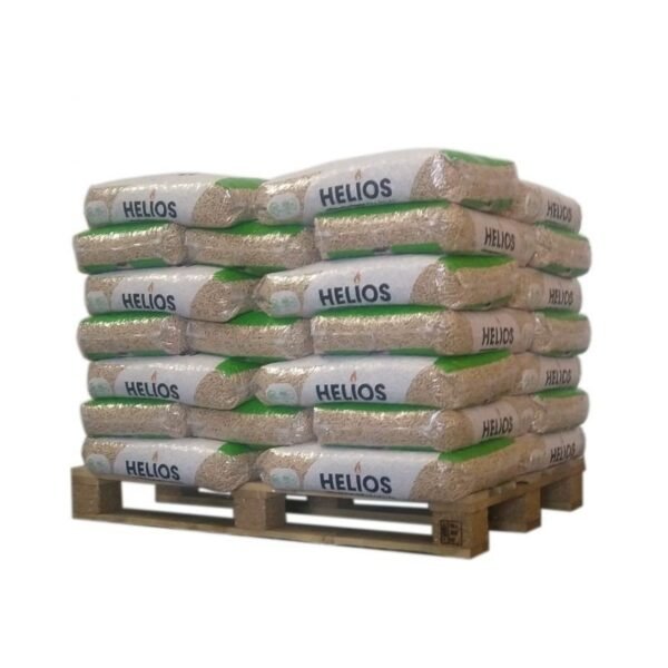 Pellet Helios – 1/2 Palette mit 35 Säcken zu 15 kg