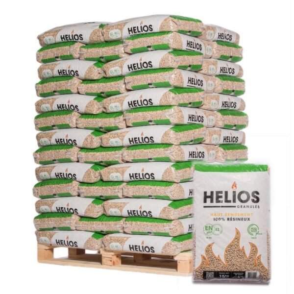 Pellet Helios – Palette mit 65 Säcken zu 15 kg